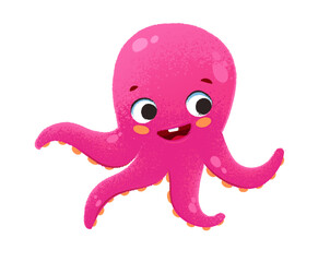 octopus illustration cute character for decoration 