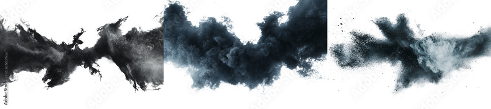 Leinwandbilder an isolated explosion on a white background is paired with an abstract design that has the appearanc