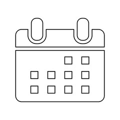 Calendar icon in line style