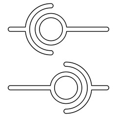 Data connect icon in line style