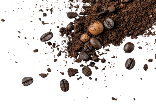 Tobacco is shown alone on a white background with its texture visible from directly above