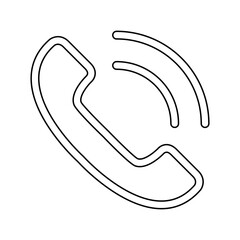 Phone icon in line style