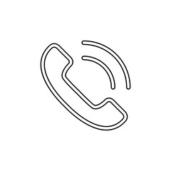 Phone icon in line style