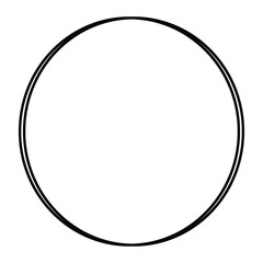 hand drawn and pen drawn circle and round icon. circle and round frame icon.