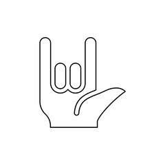 Love icon in line style