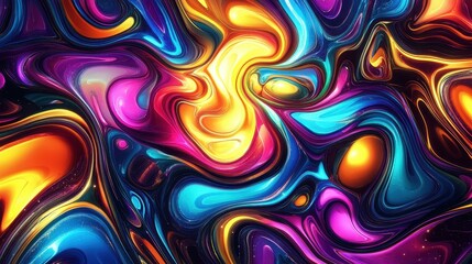 Fototapeta premium Abstract colorful fluid art