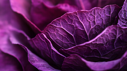 Obraz premium Close-up of purple cabbage