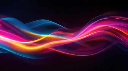 Abstract colorful waves