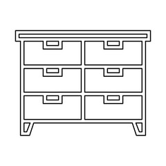 Cabinet icon in line style