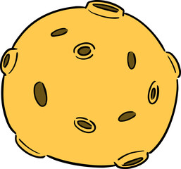 Illustration of moon cartoon