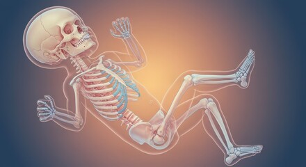 human body anatomy baby skeletal system