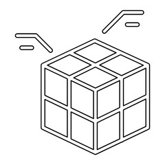 Data structure icon in line style