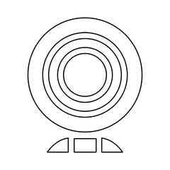 Webcam icon in line style