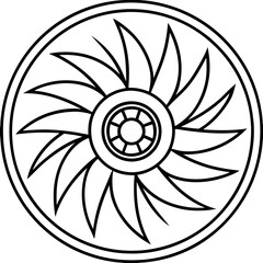 abstract floral ornament