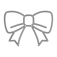 Bow icon in line style