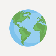 Earth globe, aesthetic illustration vector