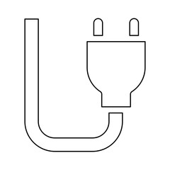 Plug icon in line style