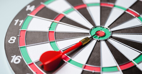 Target objective success goal dart. Bullseye growth aim. Strategy performance.