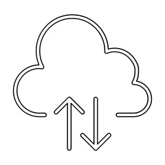 Cloud icon in line style