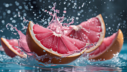 Refreshing Grapefruit Splash &ndash; A Burst of Citrus Energy, General AI