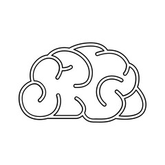 Brain icon in line style