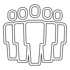 Team icon in line style