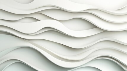 Obraz premium Soft, flowing layers of white create a dynamic texture that enhances a contemporary architectural design in a light-filled environment