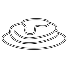 Pancake icon in line style