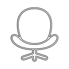 Chair icon in line style