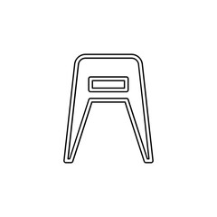 Chair icon in line style