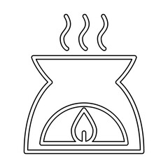 aromatherapy icon in line style