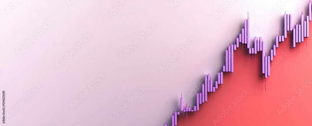 Poster strategic planning goals optimization concept. abstract stock market graph with a gradient backgroun
