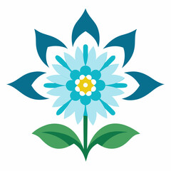 Winter flower pattern design