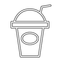 Smoothie icon in line style