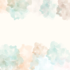 Gentle Watercolor Background with Pastel Colors