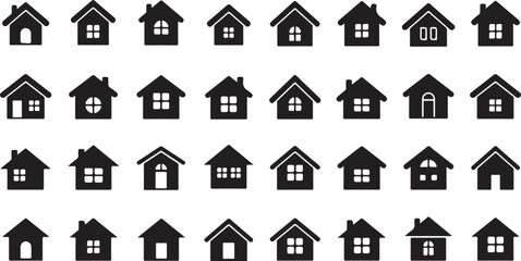house icon or logo isolated sign symbol vector illustration - Collection of high quality black style vector icons
