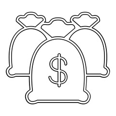 Asset icon in line style