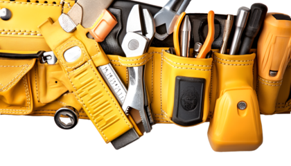 Professional Electrician’s Tool Belt with Fully Loaded Pouches
