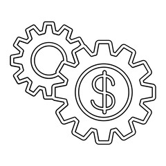 Financial icon in line style