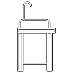 Sink icon in line style