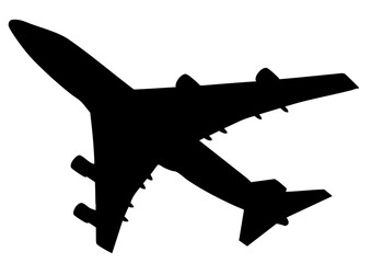 旅客機 747 シルエット
