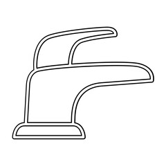 Faucet icon in line style