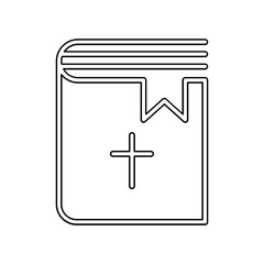 Bible icon in line style