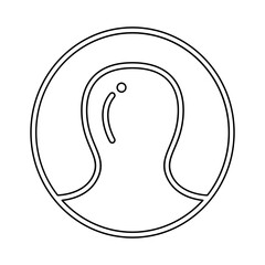 Acne icon in line style