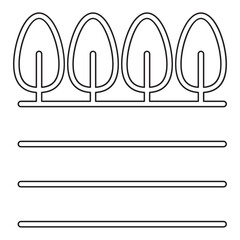 Agriculture icon in line style