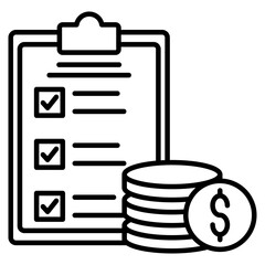 asset audit icon element for design