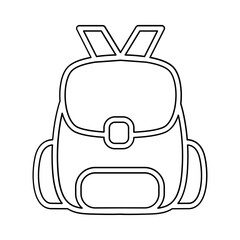 Obraz premium Backpack icon in line style