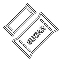 Sugar icon in line style
