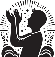 Enthusiastic clap vector