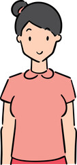 Illustration of woman cartoon